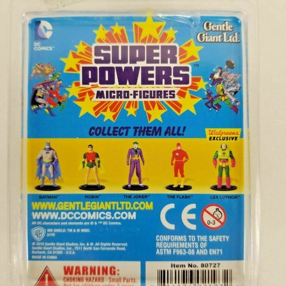 DC Comics The Flash Super Powers Micro Figures 2" Gentle Gaint Inc Figurine New - Picture 11 of 12